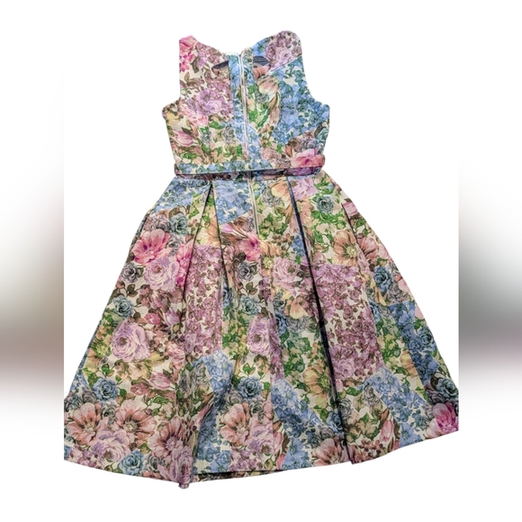 ❤️Nwt Danny & Nicole fit flare floral dress size 8❤️ - Picture 1 of 7